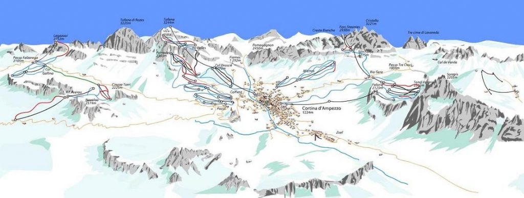 Estación italiana de Cortina d'Ampezzo.